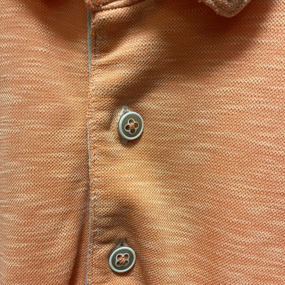 Tommy Bahama Mens Orange With a Tan Trim Polo Extremely Soft Size XXL - Picture 8 of 10